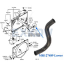 Upper Lower Radiator Hose for Mitsubishi L200 Triton K64T K74T 4D56 2.5D 1996-2007 MR127488 MR127489