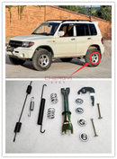 1PS Rear Wheel Brake Drum Brake Repair Kit Fit For Pajero Montero IO Shogun Pinin TR4 H65W H66W H67W H76W H77W MR493737 MR493738