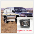 Headlight (Without Light Bulb) For Pajero Montero V11W V14V V23W V25WV31W V33W V43W V45W V46W MR391875 MR391876 Glass Surface