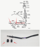 2PCS Front Suspension Strut Bar Bushing Kit Fit For Pajero Montero IO Shogun Pinin TR4 H65W H66W H67W H76W H77W MR465868