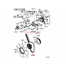 Engine Fan Belt Power Pump Air Conditioning Pump Belt For Pajero Montero V23W V43W MD199223 MD308925 MB813344 MZ690247
