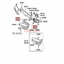Front Bumper Corner Bracket For Pajero Montero Shogun V23W V33W V43W V45W V46W MR259951 MR259953 MR259952 MR259954