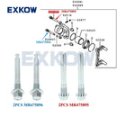 2PCS Rear Brake Pin Bolt for Mitsubishi Montero Pajero 3 4 Outlander 2 3 Lancer ASX RVR Delica D:5 MR475895 MR475896 4605A101