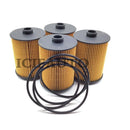 4X Engine Oil Filters Kit For Porsche VW Touareg CC Passat 3.6L 03H115562 95810722210