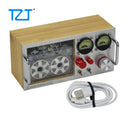 TZT RGB Desktop Decoration Retro Polar Atmosphere Light Audio UV Level Meter Rotatable Disk Transparent Version/Frosted Version