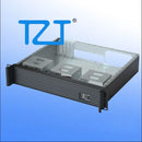 TZT DX-2380L (Aluminum Striped Panel) 2U 380mm IPC Chassis Server Chassis for MATX Motherboards/Hard Drives Installation