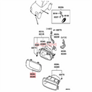 1PCS Front Fog Light Fog Lamp Cover Frame For Pajero Montero 2000 2001 2002 2003 V73 V75 V76 V77 V78 MR388019 MR388020