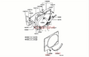 6G72 Water Tank Suction Net Cover Fan Blade Collecting Cover Fit For Pajero Montero V23W V33W V43W MR126903 MB660384