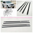 4PCS Moulding Car Door Window Belt Line Glass Outer Pressure Strip Fit For Pajero Montero IO Shogun Pinin TR4 MR351775 MR351776