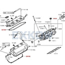 Rocker Cover Gasket & Cylinder Head Spark Plug Guide Seal for Mitsubishi Pajero Montero Sport Nativa L200 MD198128 MD303148