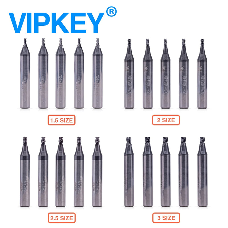 Tungsten Carbide Steel  End  Milling Cutters For Vertical Key Machines  Drill bit Locksmith Tools