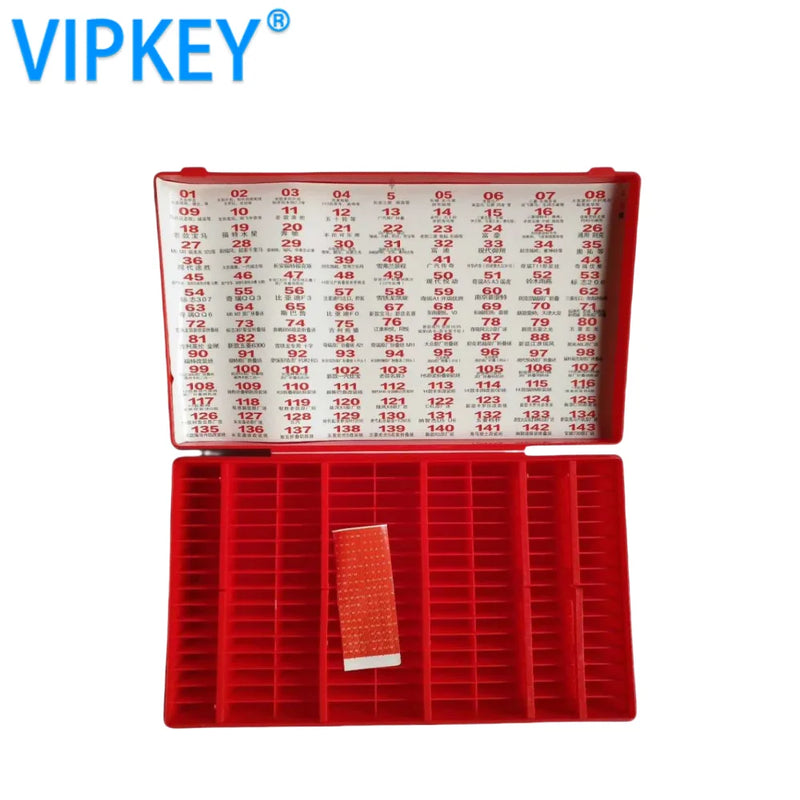 VIPKEY Folding car  key storage box 144 grid large car folding key preform set locksmith key head storage