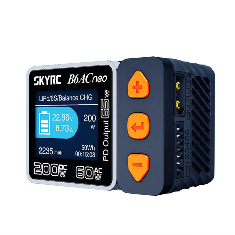SKYRC B6AC NEO Smart Charger AC 60W DC 200W 10A Battery Balance Charger for for 1-6S Lipo LiFe Lilon LiHV 1-15S NiMH NiCd