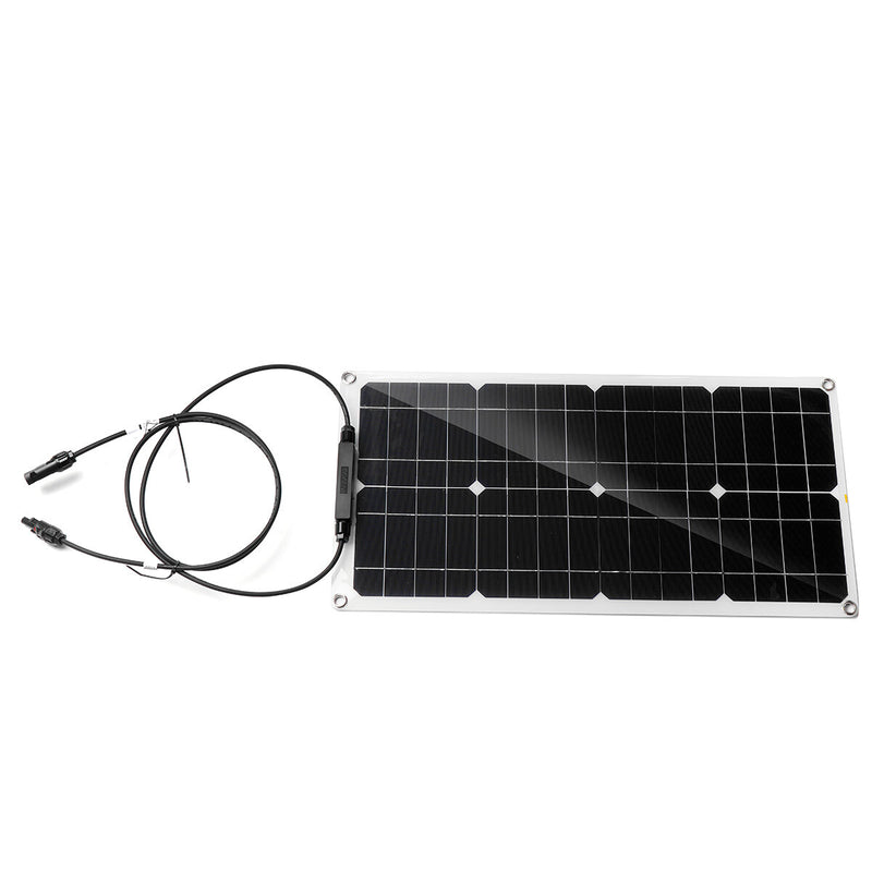 12V 25W Portable Solar Panel with Controller Trickle Battery Charger For Car Van Boat Caravan Camper