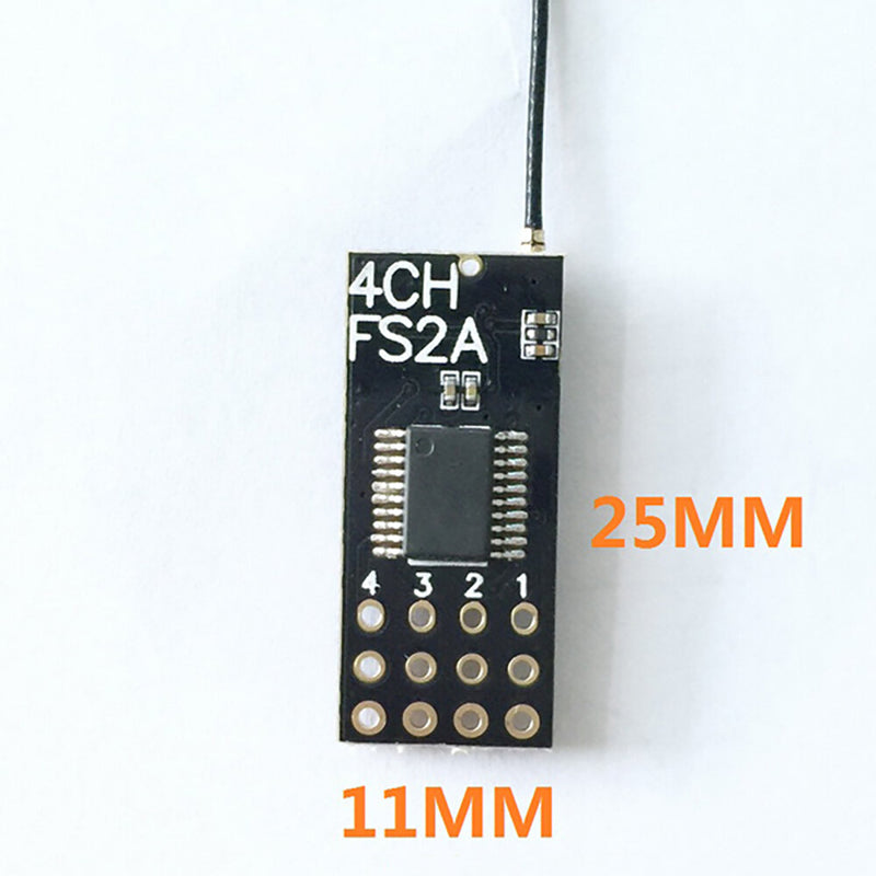 FS2A 2.4GHz 4CH AFHDS 2A PWM Output Mini Compatible Receiver for Flysky i6 i6X i6S Transmitter