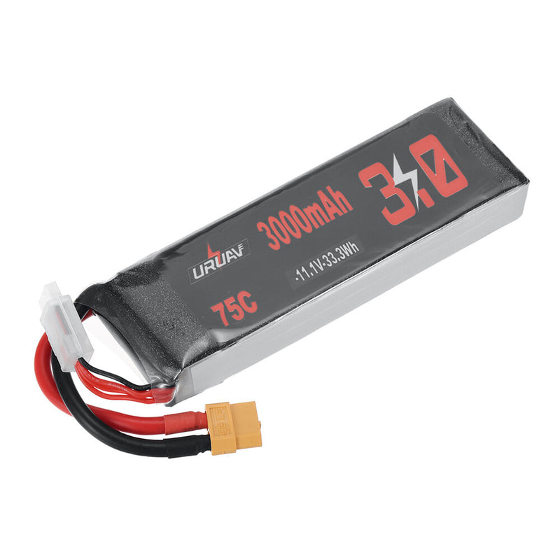 URUAV Power 11.1V 3000mAh 75C 3S LiPo Battery XT60 Plug for RC Drone