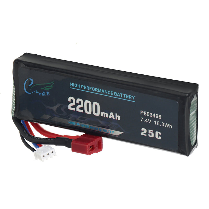 Wltoys 7.4V 2200mAh 25C 2S T Plug Lipo Battery K949-78 for 124016 124017 124018 124019 144001 144010 10428 10428A/B/C/A2/B2/C2 K949 RC Car Parts