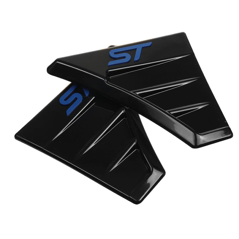 FOR FORD FOCUS MK2 MK3 FIESTA ST Style ZETEC WING VENTS ABS - BLUE LOGO UK