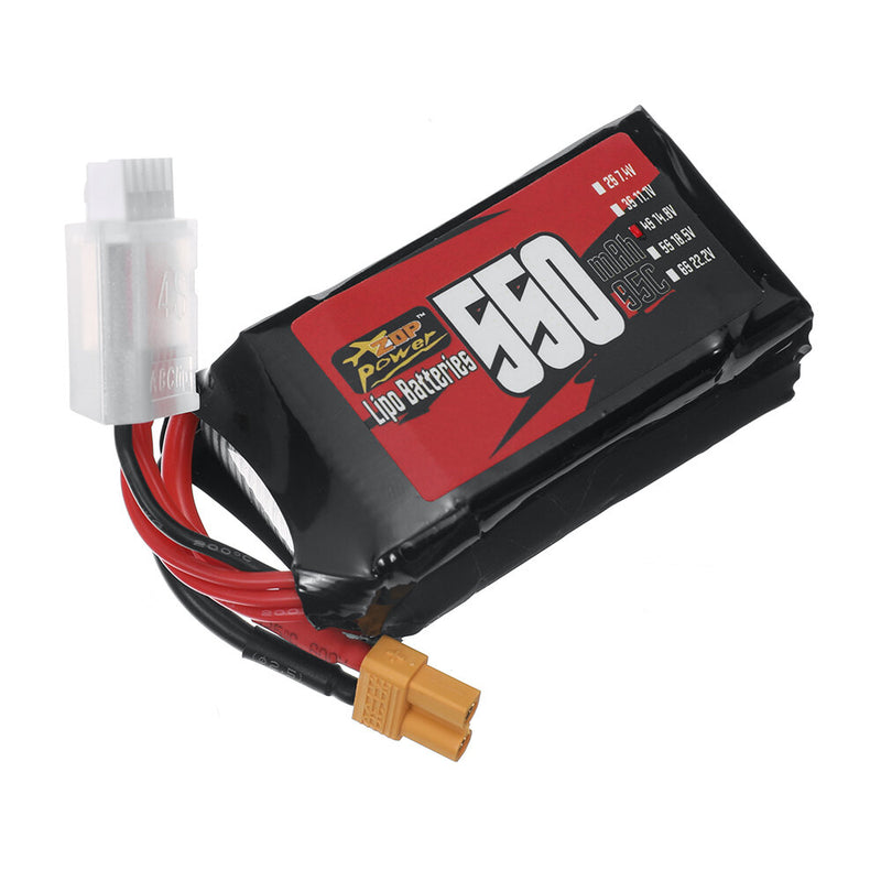 ZOP Power 4S 14.8V 550mAh 95C 8.14Wh LiPo Battery XT30 Plug for RC Drone FPV Racing