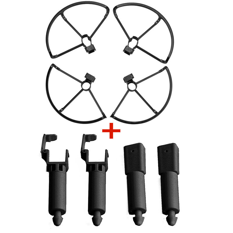 Spring Tripod Heightened Landing Gear Propeller Protective Cover Set for X193/ X7 /ZLL SG906 PRO RC Drone Quadcopter