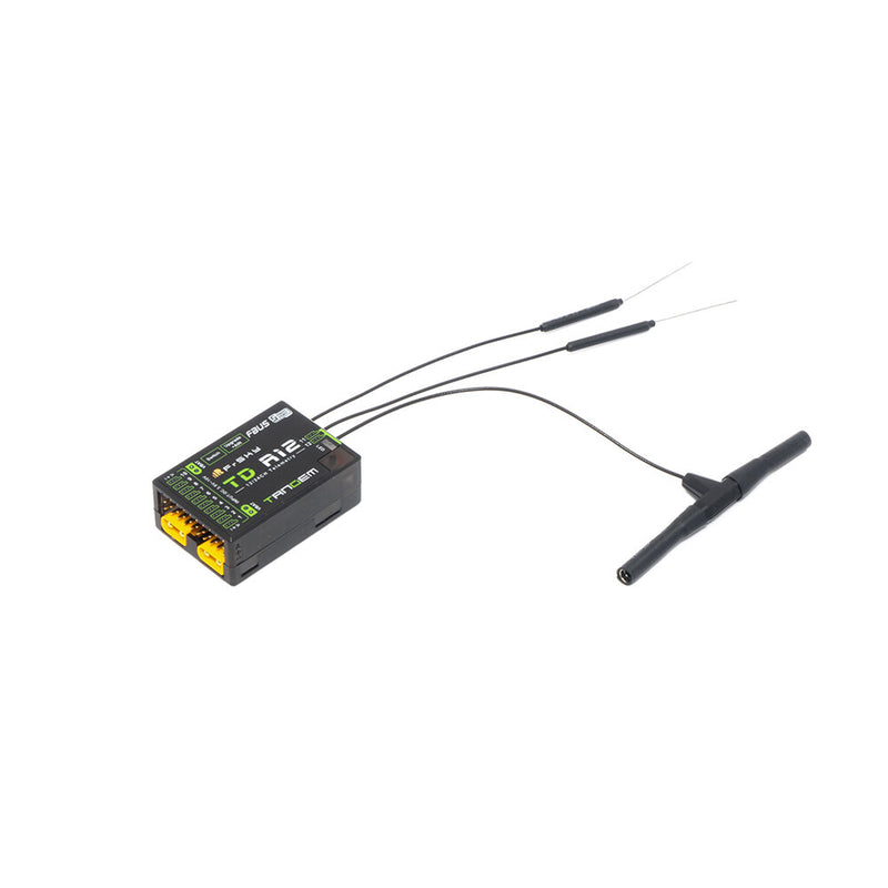 FrSky TD R12 2.4Ghz/900Mhz Dual Band 12CH Long Range Telemetry Triple Antenna RC Receiver for FPV RC Racer Drone