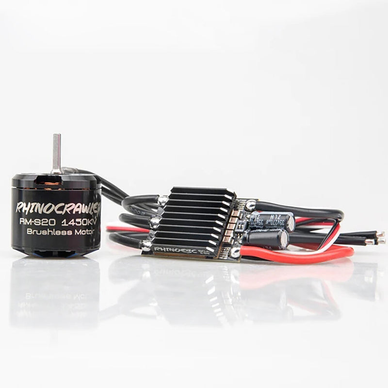 RhinoCrawler RM-S20 Brushless Motor for 1/8 1/10 AM32 ESC80A RC Crawler Car LCG Chassis Axial SCX10 TRX4 MOA RC Car Parts