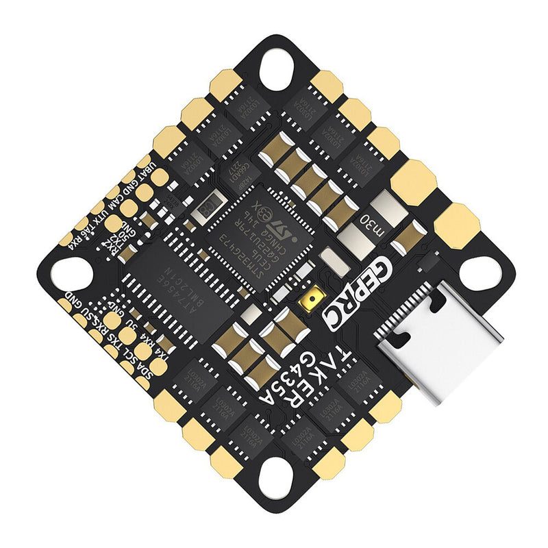 25.5x25.5mm GEPRC TAKER G4 35A AIO Flight Controller 4in1 ESC 2-4S for Cinelog25 V2 FPV RC Racing Drone