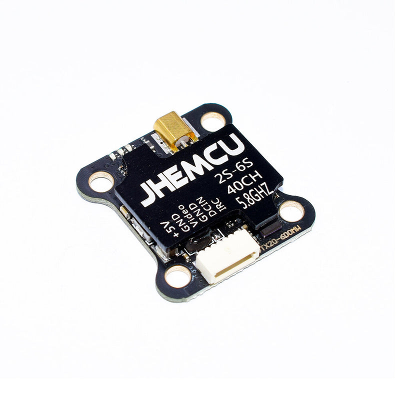 JHEMCU VTX20-600 5.8Ghz 40CH PIT/25mW/100mW/200mW/400mW/600mW IRC FPV Transmitter 20x20mm MMCX For RC Racing Drone
