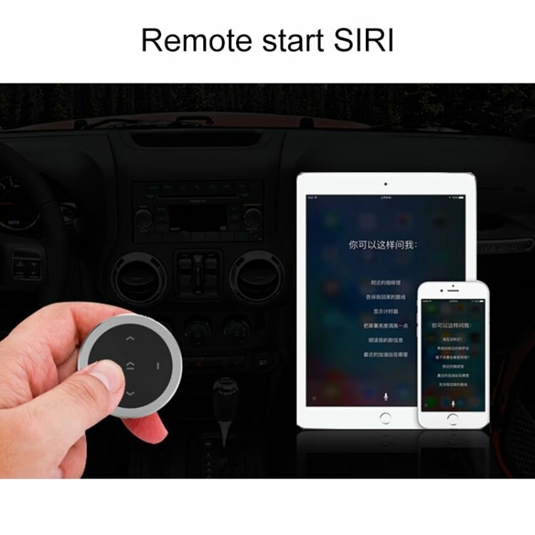 Car Wireless Bluetooth Controller Mobile Phone Multimedia Multi-functional Steering Wheel Remote Controller