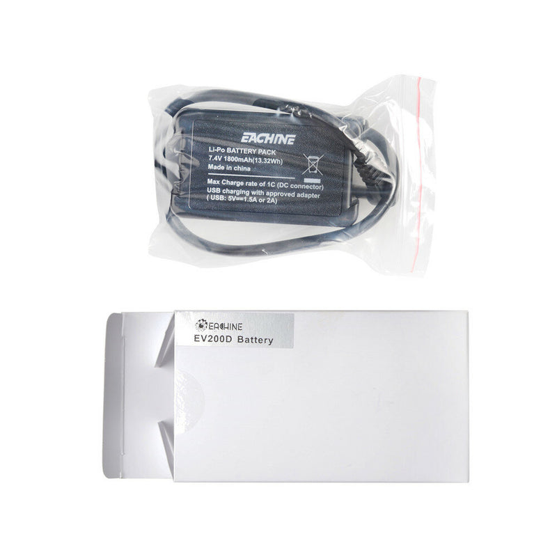 Eachine EV200D FPV Goggles Spare Part 7.4V 1800mAh Li-Po Battery for Skyzone Aomway FXT DJI Digital System