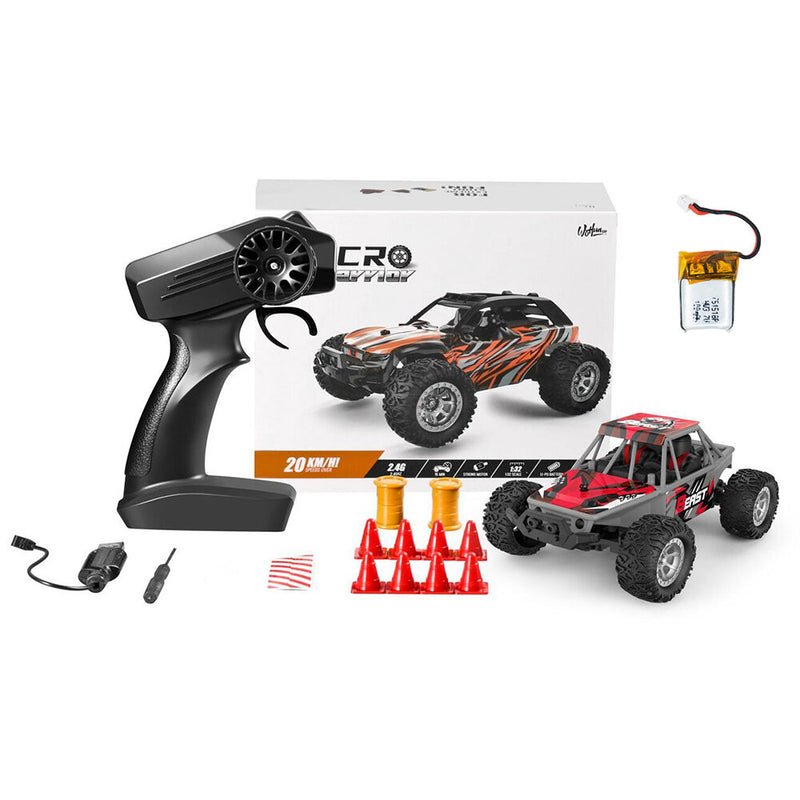 S803 RTR 1/32 2.4G RWD Mini RC Car Full Scale LED Light Off-Road High Speed Dual Speed Mode Vehicles Model Kids Child Toys