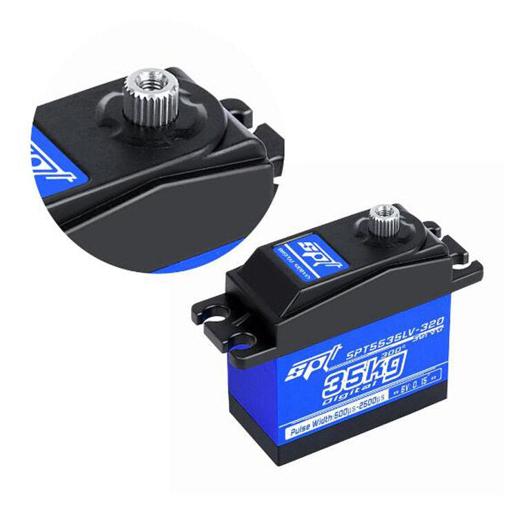 SPT5535LV-320 / 35KG 300° Waterproof Brushless High-Speed Servo Torque Digital Servo for RC Cars and Robots