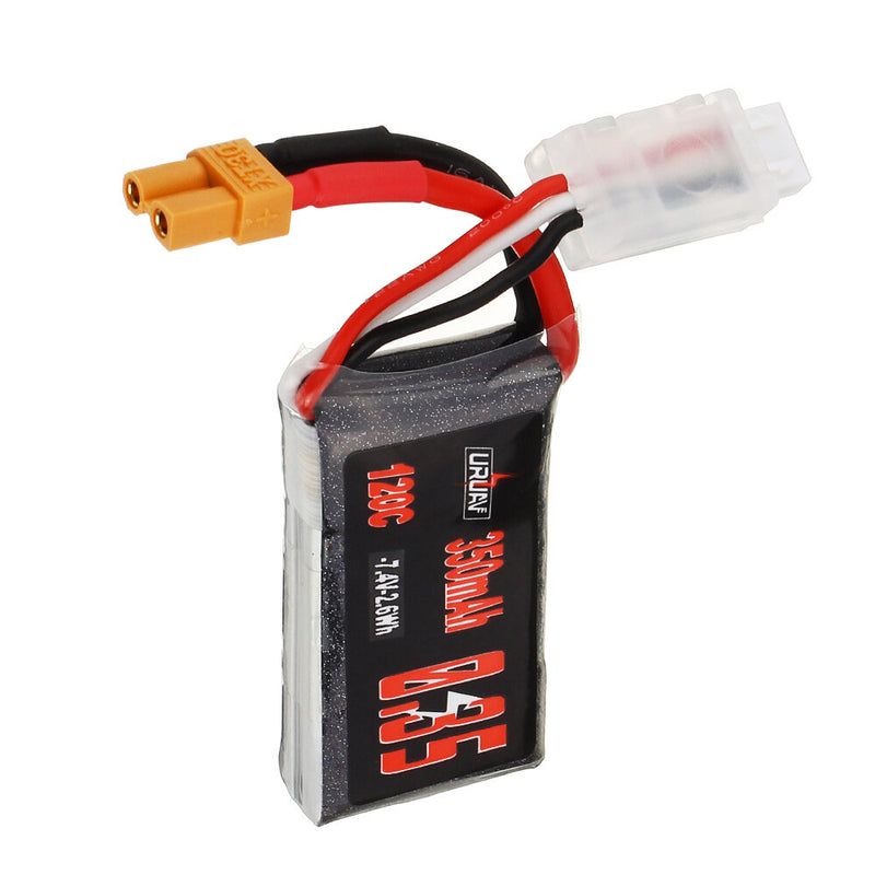 URUAV 7.4V 350mAh 120C 2S Lipo Battery XT30 Plug for DarwinFPV Baby Ape Pro Whoop Mobula7 Beta75x