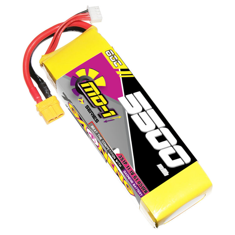 Gaoneng GNB 11.1V 5500mAh 60C 3S LiPo Battery T Plug / XT60 Plug for 1/10 1/8 1/7 Scale RC Car HPI Vorza KM Racing RC Airplane Helicopter