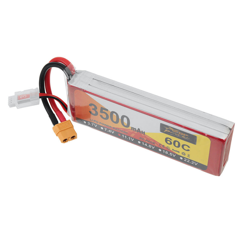 ZOP POWER 11.1V 3500mAh 60C 3S LiPo Battery XT60 Plug for RC Drone