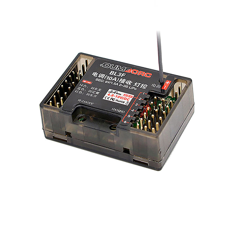 DumboRC BL3F(G) 2.4GHz 6CH 3-in-1 Light Control RC Receiver Support Gyro for X4 X5 X6 X6PM Radio Transmitter