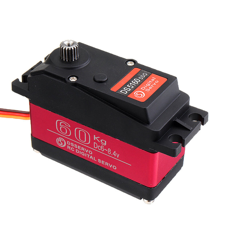 DSSERVO DS5160 HV 60kg 180°/270° 18T Metal Gear Digital Servo For 1/5 Redcat HPI Baja 5B SS RC Car Compatible SAVOX-0236 LOSI XL 5T