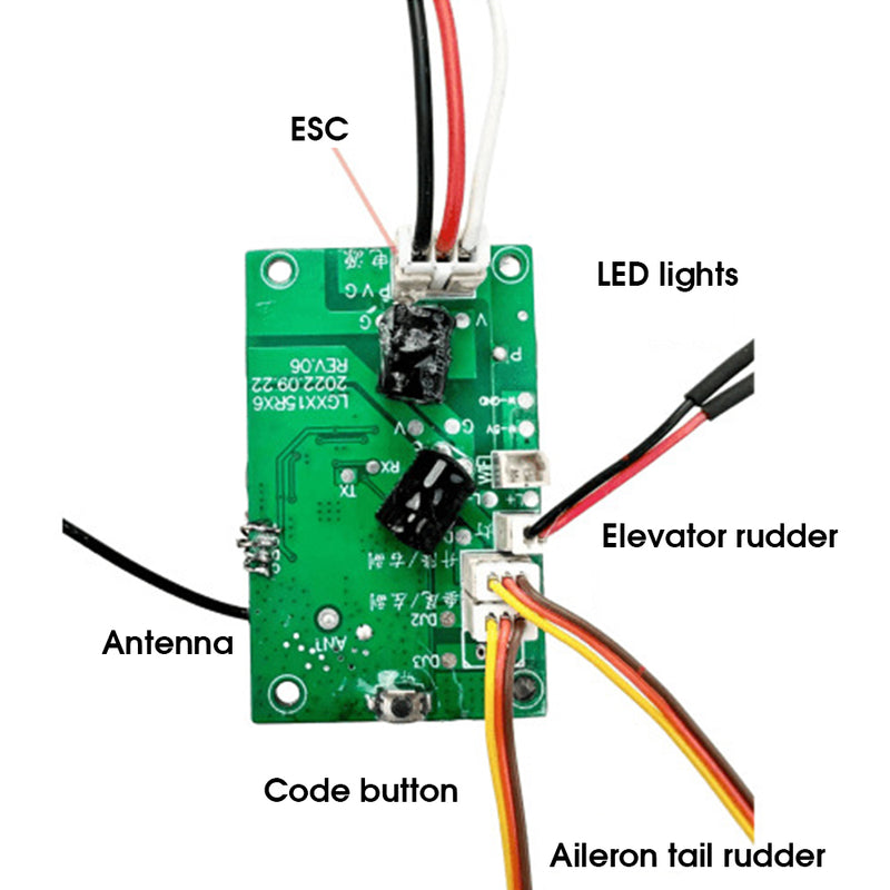 XIAXIU Raptor H650 Sea Land Air RC Airplane Warbird Spare Parts Receiver Main Board