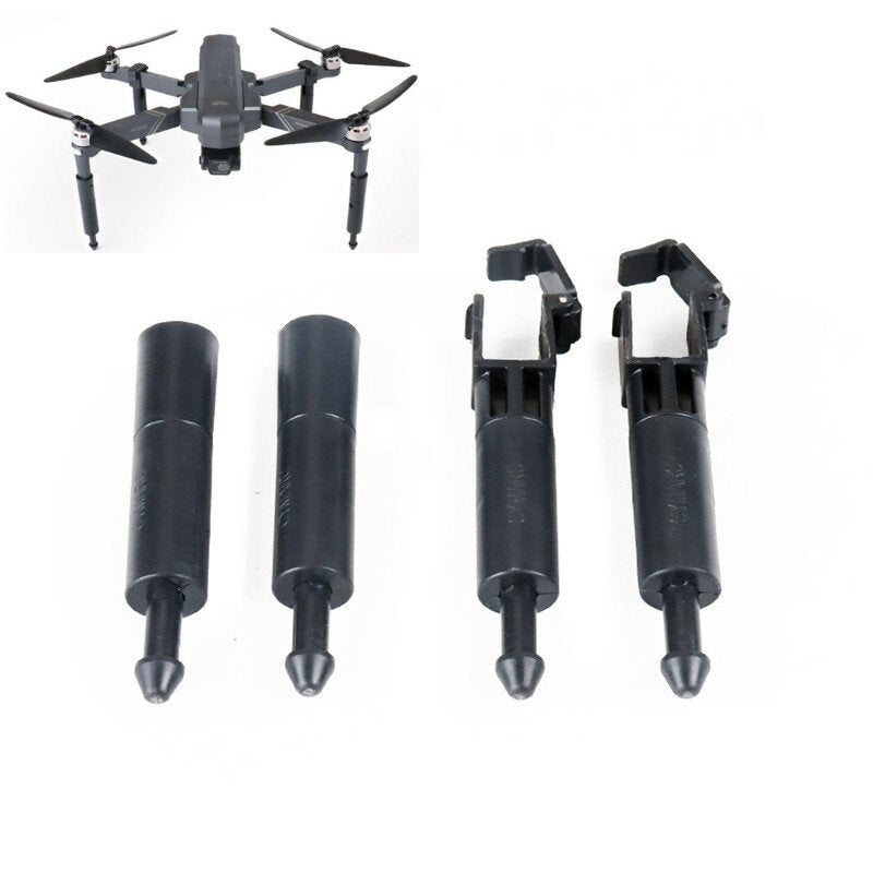 Spring Heightened Extended Landing Gear Skid Shock Absorber Leg Tripod with Night Fill LED Light Flashlight for SJRC F11 / F11S 4K PRO RC Drone Quadcopter