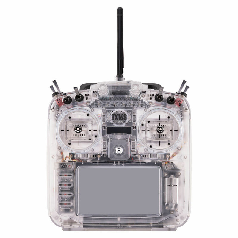 Radiomaster TX16S MKII Radio Transparent Version 2.4GHz 16CH V4.0 Hall Gimbal ELRS RGB Lighting System Support EdgeTX Radio Transmitter for FPV RC Drone