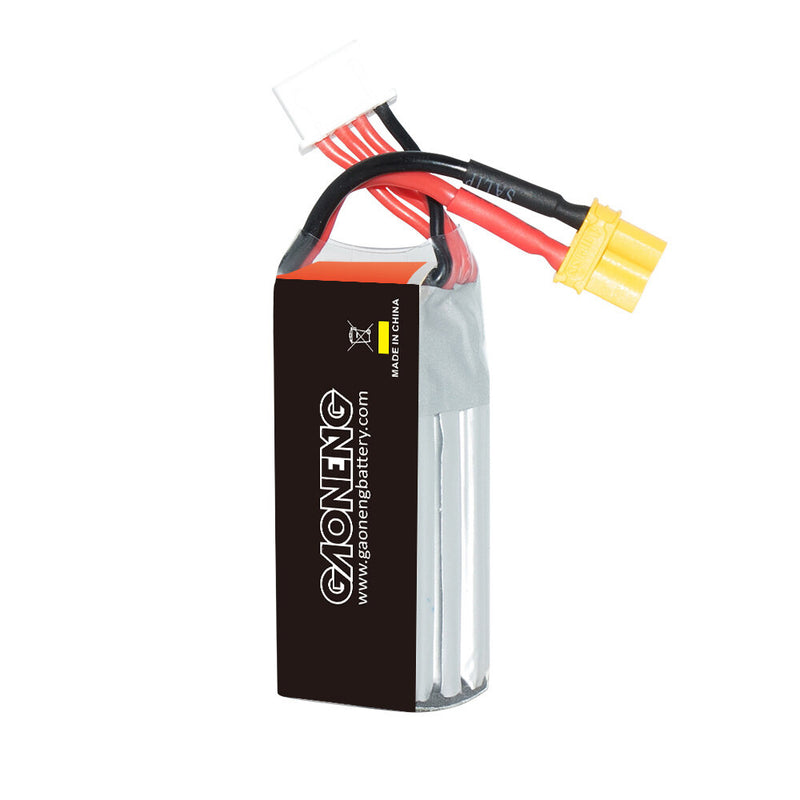 Gaoneng GNB3503S60A 11.1V 350mAh 60C 3S LiPo Battery XT30 Plug for 2.5 Inch Toothpick FPV Racing Drone RC Car Helicopter Aiplane