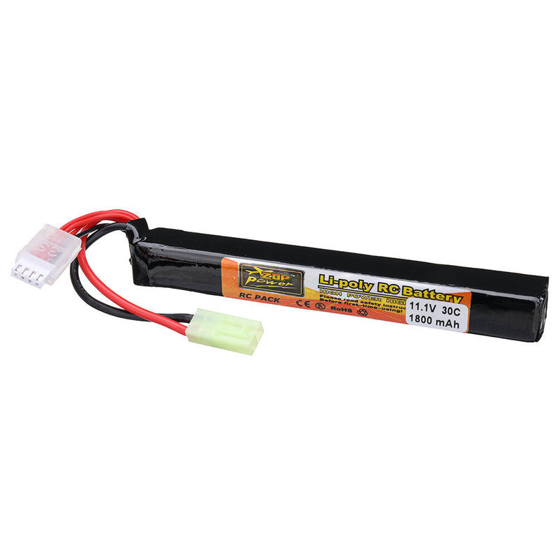 ZOP Power 11.1V 1800mAh 30C 3S LiPo Battery Tamiya Plug With T Plug Adapter Cable for RC Car