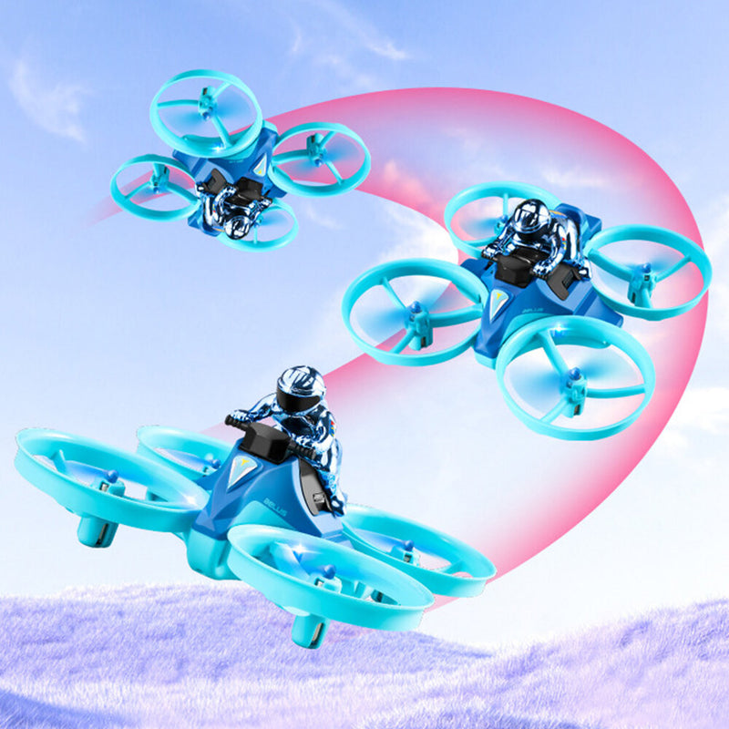 4DRC V24 Upgraded Deformable 3-in-1 EPP Flying Air Water Boat Car Land Stunt Driving Mode Detachable Waterproof LED RC Quadcopter RTF