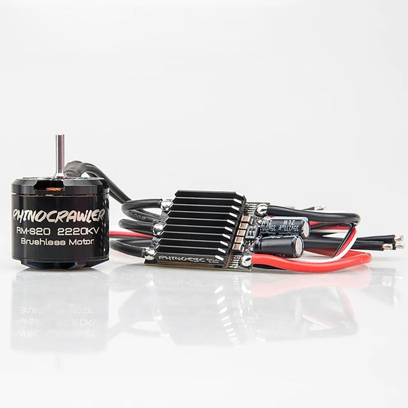 RhinoCrawler RM-S20 Brushless Motor for 1/8 1/10 AM32 ESC80A RC Crawler Car LCG Chassis Axial SCX10 TRX4 MOA RC Car Parts