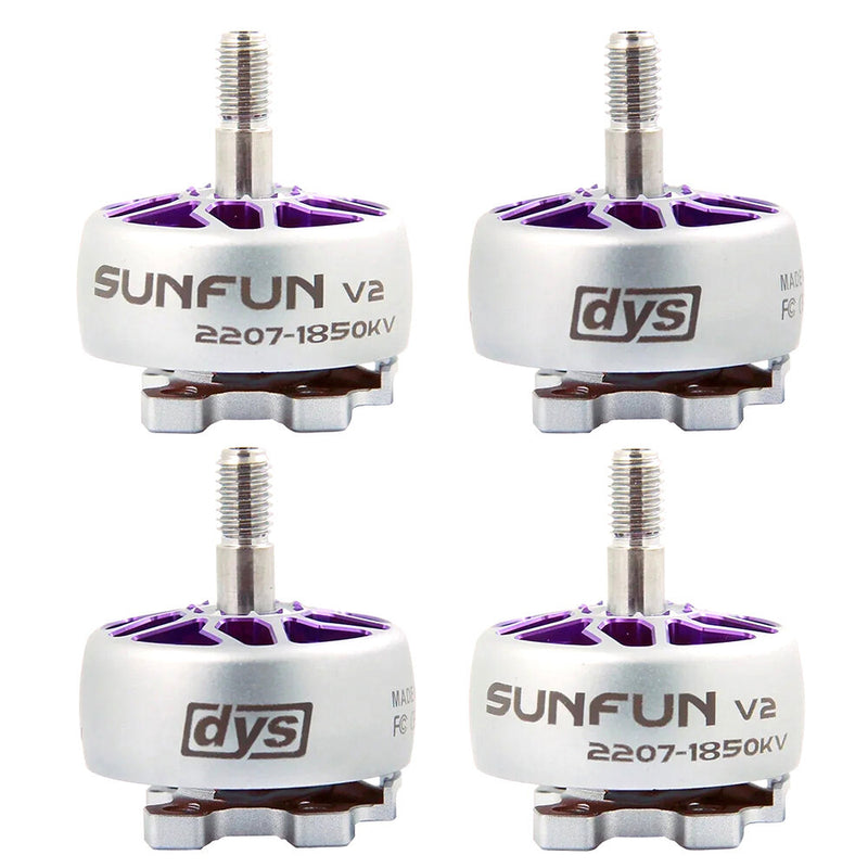 DYS SUNFUN V2 2207 1850KV 6S Brushless Motor for 5 Inch Freestyle RC FPV Racing Drone