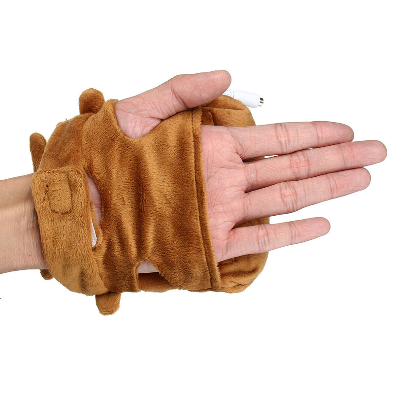 Toast USB Heating Motorcycle Gloves Hand Warmers Cute Half Wearable Fingerless