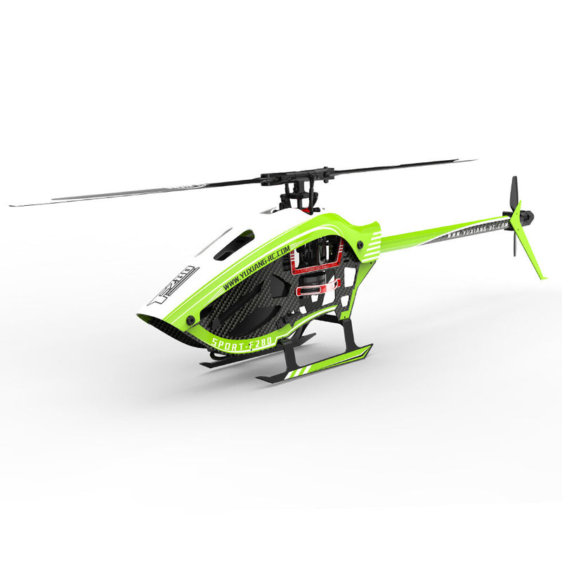 YXZNRC F280 2.4G 6CH 6-Axis Gyro 3D6G Dual Brushless Direct Drive Motor Flybarless RC Helicopter