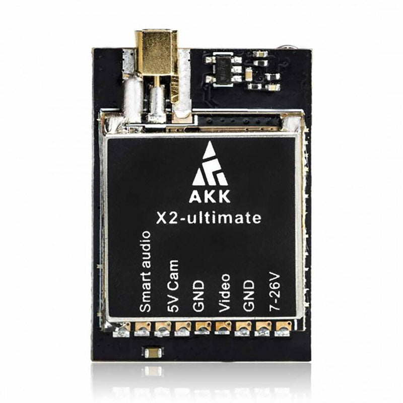 AKK X2-Ultimate 5.8GHz VTX 25mW/200mW/600mW/1200mW International Version MMCX FPV Transmitter with Smartaudio MIC for RC Drone Long Range