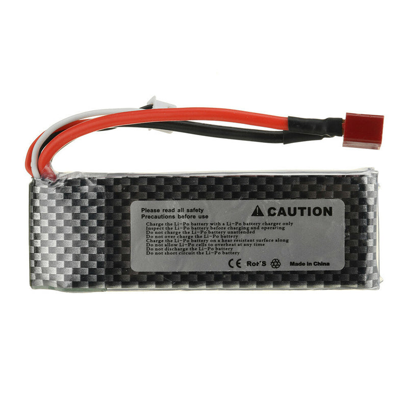 Power Upgraded 7.4V 2600mAh 25C 2S Lipo Battery for Wltoys 144001 144010 124016 124017 124018 124019 1/12 1/14 RC Car Vehicles Parts