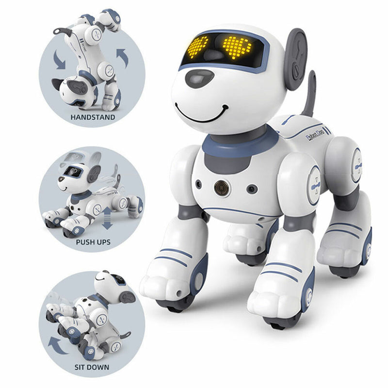 Remote Control Robot Dog Toys for Kids Programmable Smart Interactive Stunt Robot Dog with Touch Function Singing Dancing Walking Smart RC Robot Dog Toy Gift for Boy Girl